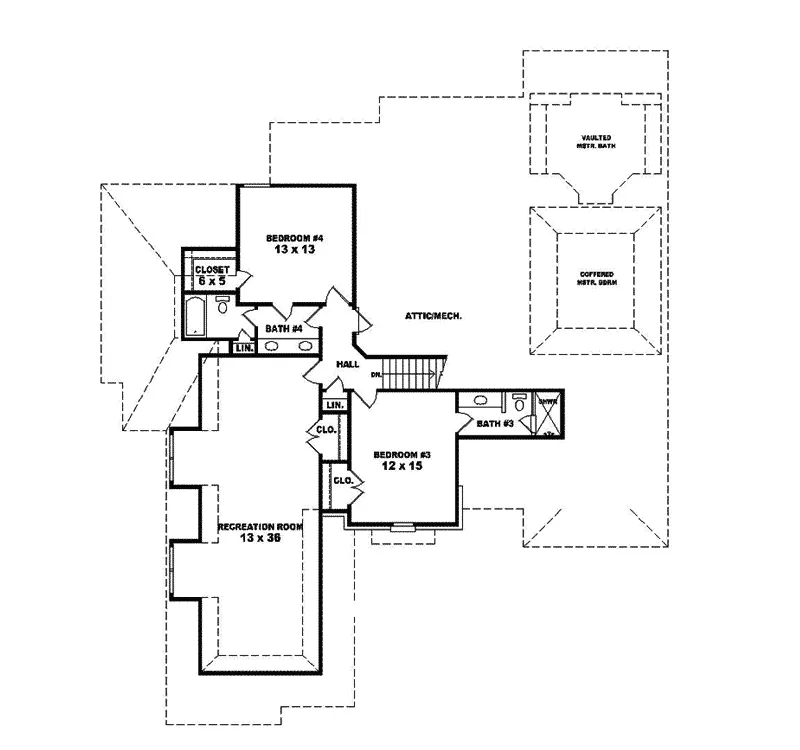Luxury House Plan Second Floor - Stuttgart Manor Luxury Home 087S-0248 - Shop House Plans and More