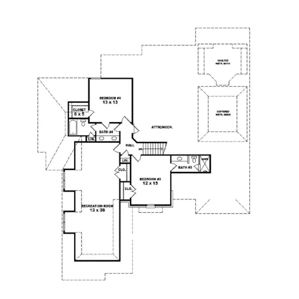 Luxury House Plan Second Floor - Stuttgart Manor Luxury Home 087S-0248 - Shop House Plans and More