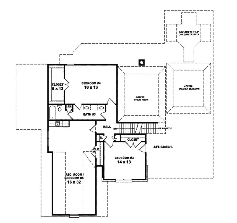 Country House Plan Second Floor - Cattaro Luxury Home 087S-0249 - Search House Plans and More