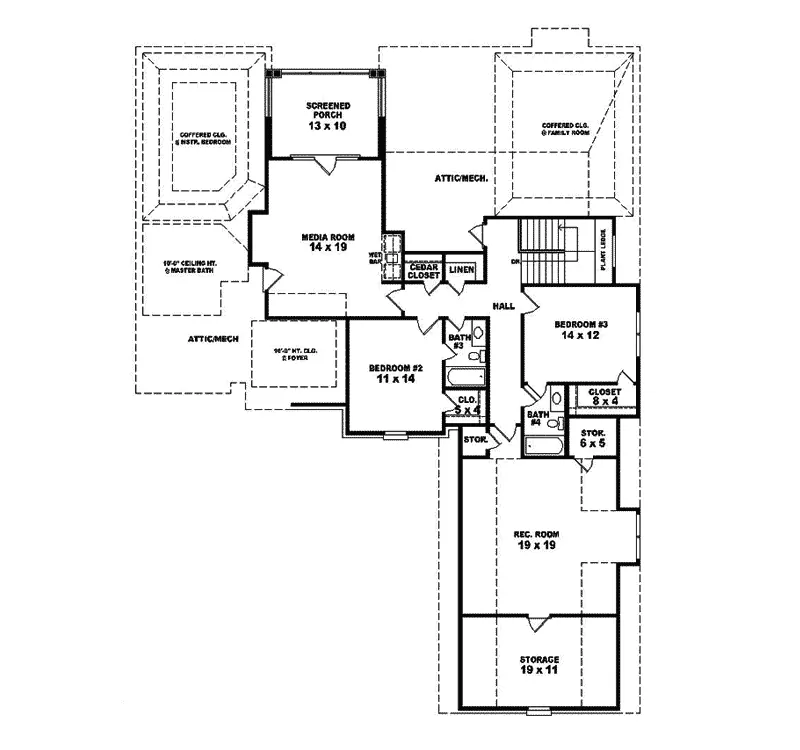 Country French House Plan Second Floor - Majorca Manor Luxury French Home 087S-0254 - Shop House Plans and More
