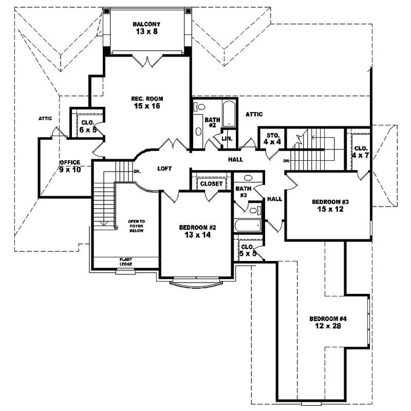 European House Plan Second Floor - Donovan Place Luxury Home 087S-0256 - Search House Plans and More