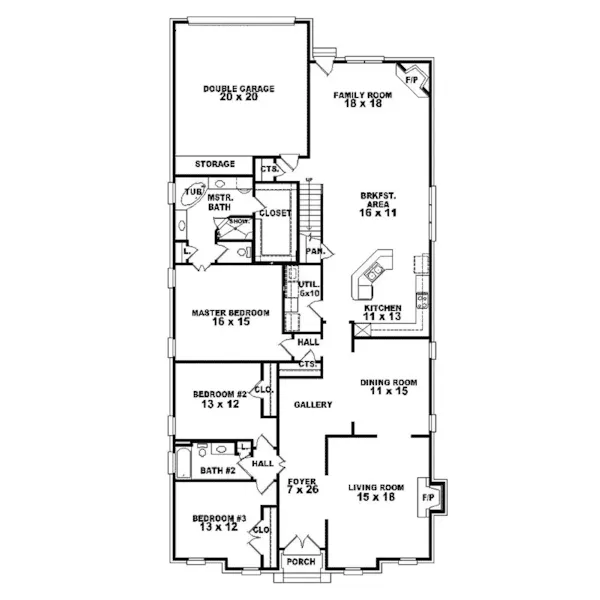 Cabin & Cottage House Plan First Floor - Marco Manor European Home 087S-0271 - Shop House Plans and More