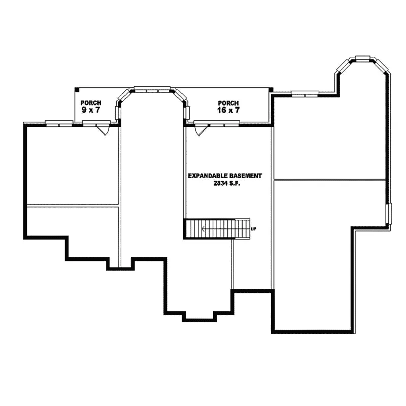 European House Plan Lower Level Floor - Bavaria Manor European Home 087S-0276 - Search House Plans and More