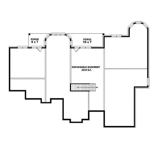 European House Plan Lower Level Floor - Bavaria Manor European Home 087S-0276 - Search House Plans and More