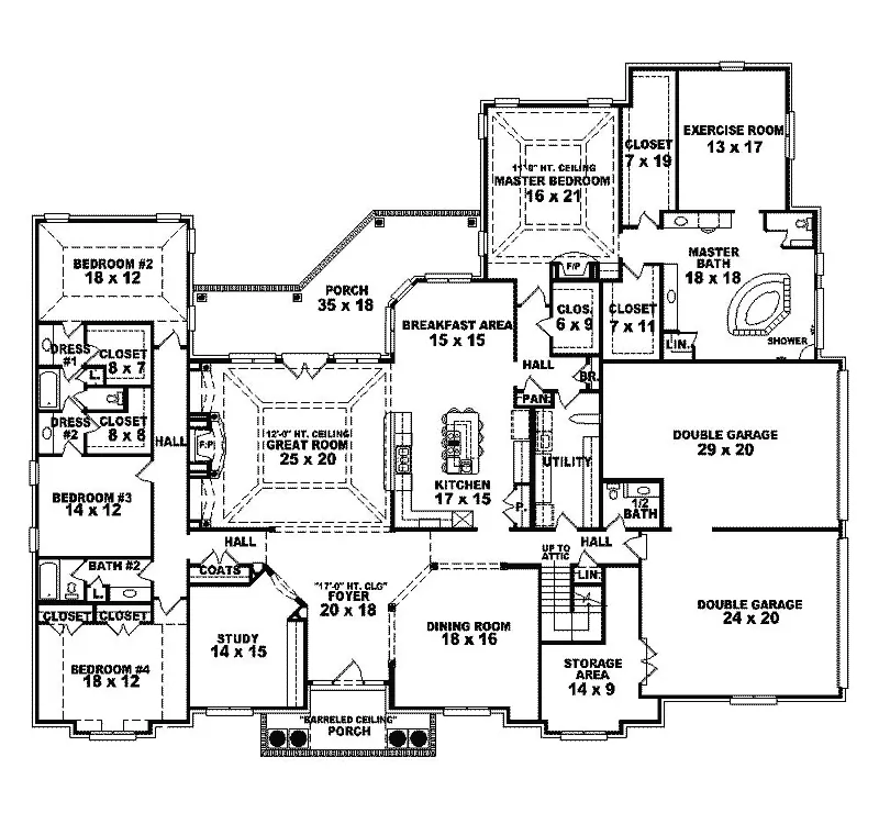 Neoclassical House Plan First Floor - Sarala Luxury Sunbelt Home 087S-0294 - Shop House Plans and More