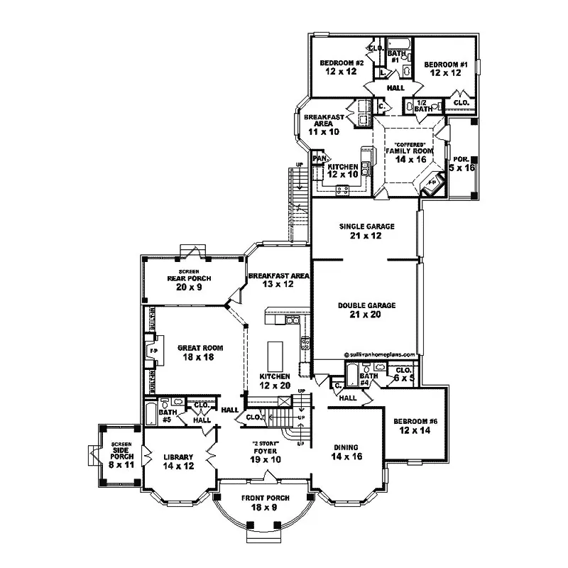 Luxury House Plan First Floor - Eagen Luxury European Home 087S-0298 - Search House Plans and More