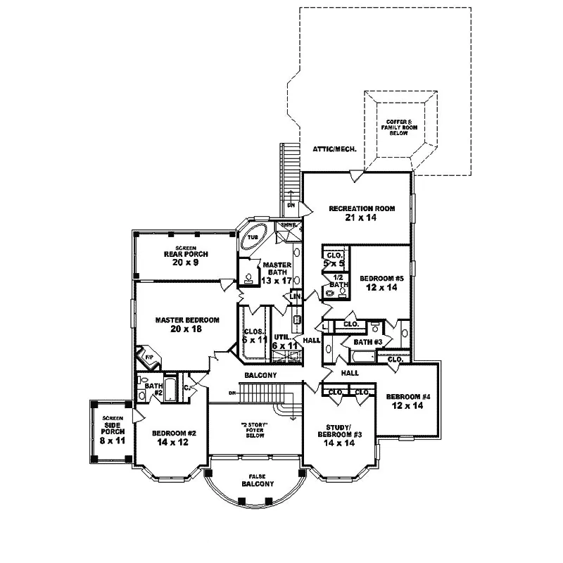 European House Plan Second Floor - Eagen Luxury European Home 087S-0298 - Search House Plans and More