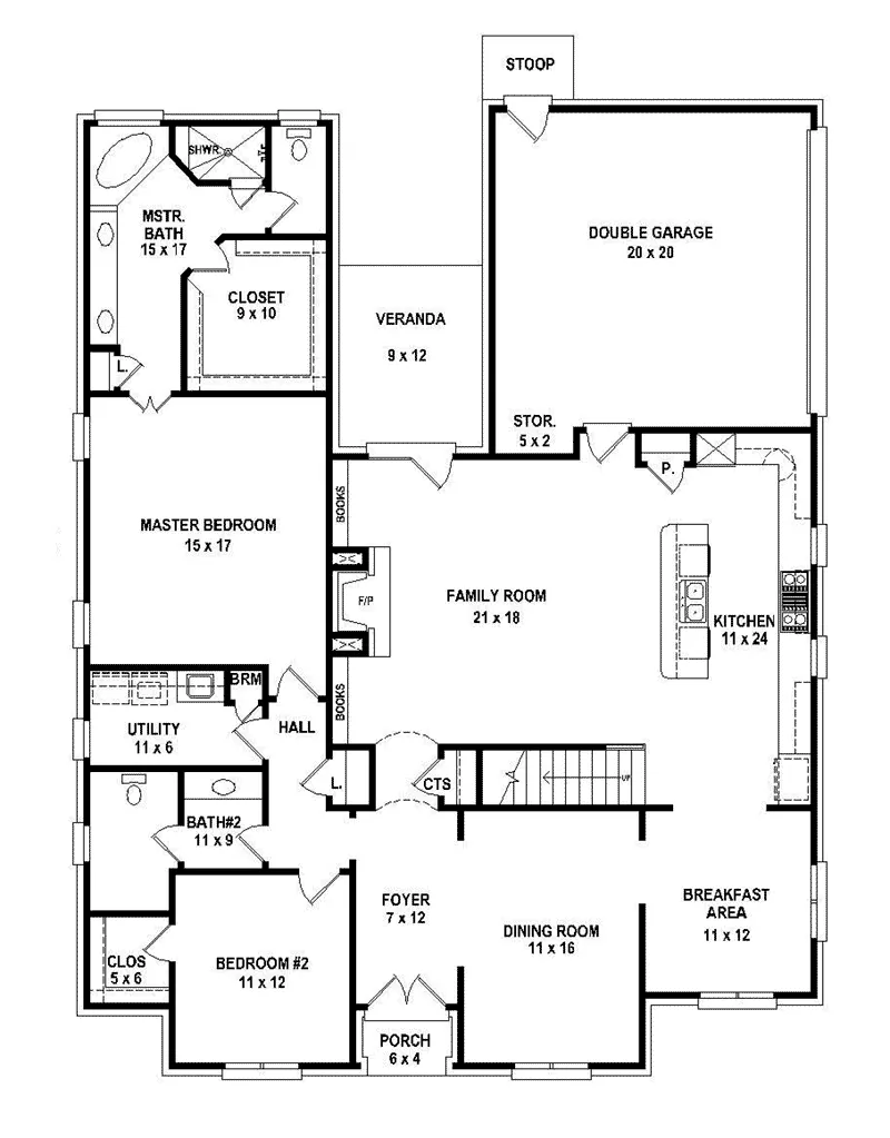 Luxury House Plan First Floor - 087S-0303 - Shop House Plans and More