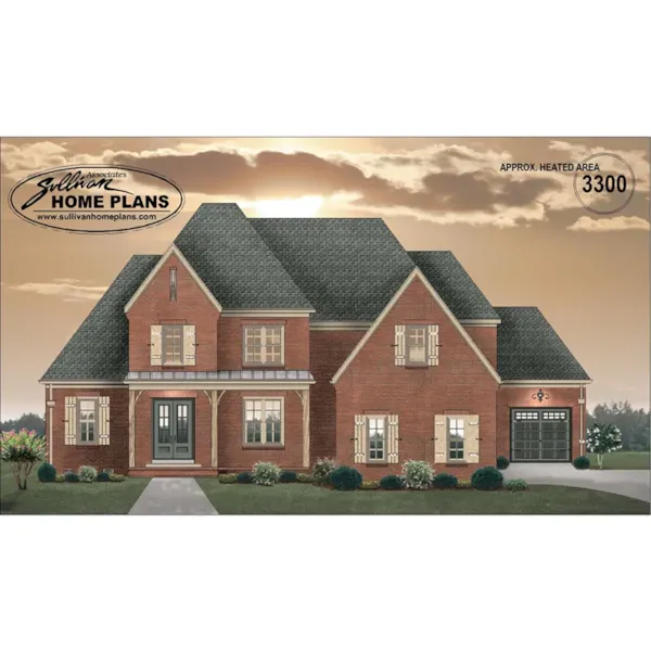 Farmhouse Plan Front of Home - 087S-0306 - Shop House Plans and More