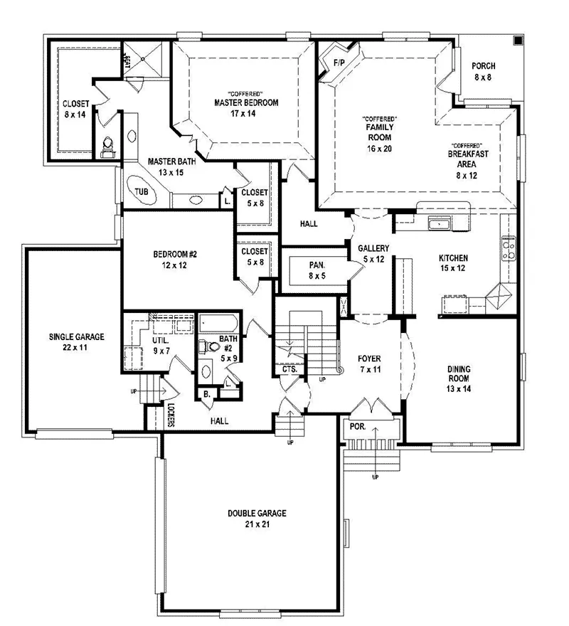 Luxury House Plan First Floor - 087S-0310 - Shop House Plans and More