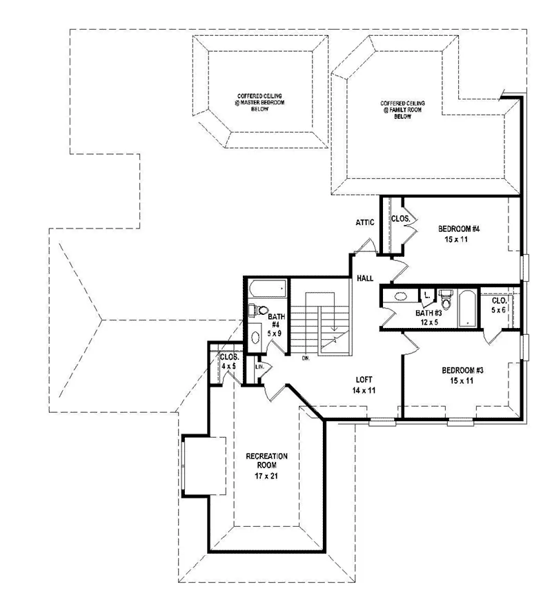 Luxury House Plan Second Floor - 087S-0310 - Shop House Plans and More