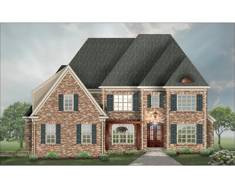 Traditional House Plan Front of Home - 087S-0320 - Shop House Plans and More