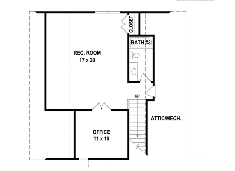 Traditional House Plan Second Floor - 087S-0321 - Shop House Plans and More