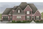 Country French House Plan Front of Home - 087S-0322 - Shop House Plans and More