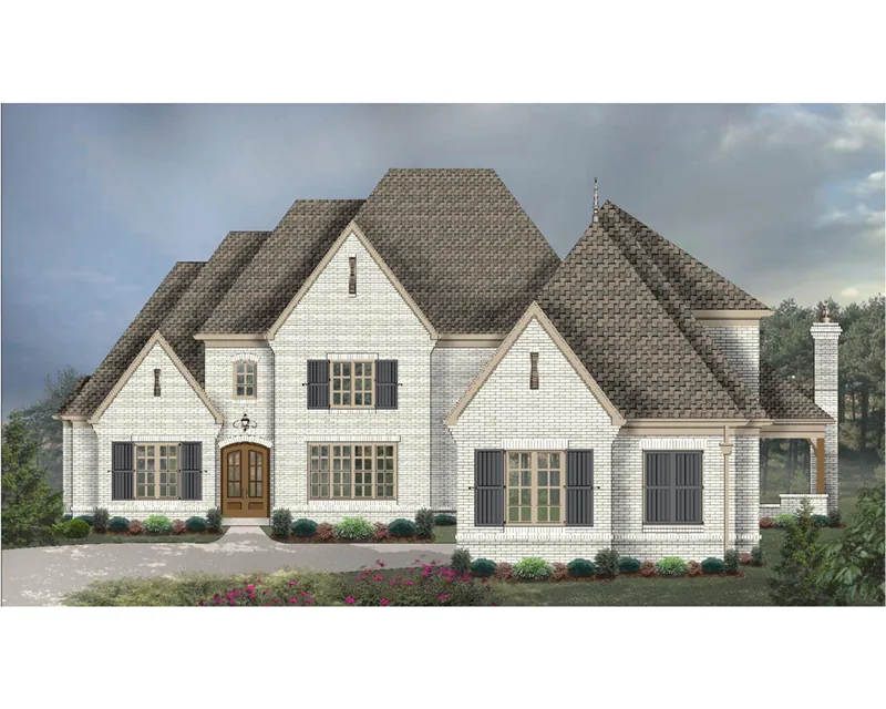 Luxury House Plan Front of Home - 087S-0325 - Shop House Plans and More