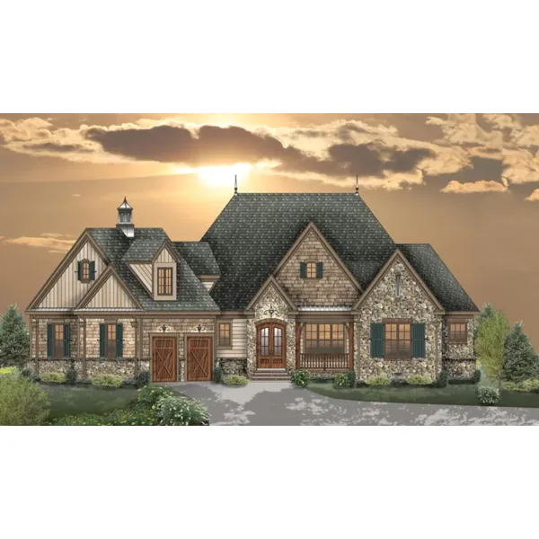 Country House Plan Front of Home - Godwin Lane Craftsman Home 087S-0331 - Shop House Plans and More