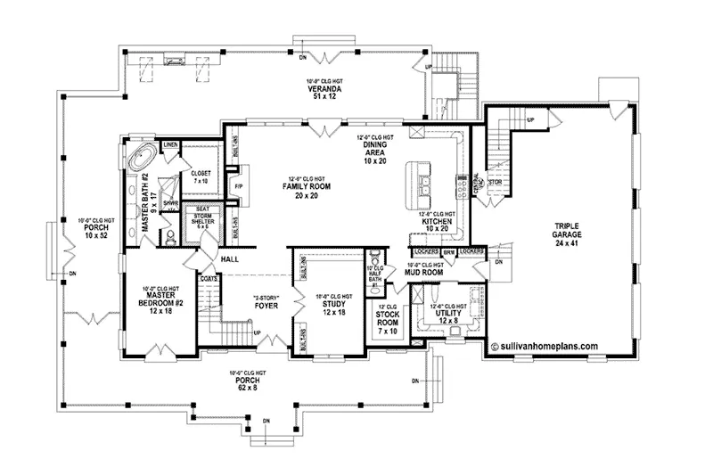 Country House Plan First Floor - 087S-0352 - Shop House Plans and More