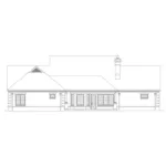 Colonial House Plan Rear Elevation - 087S-0358 - Shop House Plans and More