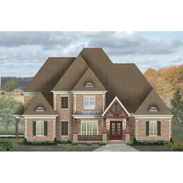 Craftsman House Plan Front of Home - 087S-0369 - Shop House Plans and More