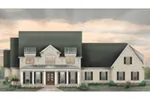 Greek Revival House Plan Front of House 087S-0370