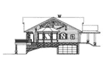 Lake House Plan Left Elevation - Lofty Point Rustic A-Frame Home 088D-0005 - Shop House Plans and More
