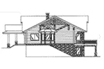 Waterfront House Plan Right Elevation - Lofty Point Rustic A-Frame Home 088D-0005 - Shop House Plans and More