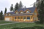 Country House Plan Front of Home - River Bluff Rustic Country Home 088D-0008 - Shop House Plans and More