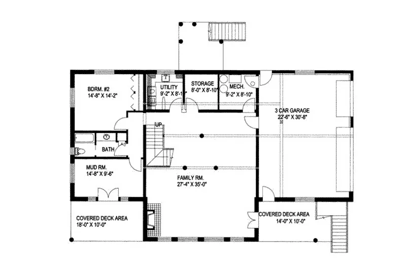 Rustic House Plan Lower Level Floor - Anchorage Bay Luxury Log Home 088D-0018 - Search House Plans and More