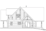 Bungalow House Plan Right Elevation - Elk Ridge Rustic Log Home 088D-0023 - Search House Plans and More