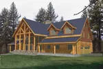 Luxury A-Frame Log Home With Rugged Mountain Style