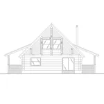 Contemporary House Plan Left Elevation - Potter Junction Log Home 088D-0034 - Shop House Plans and More