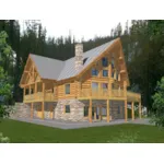 Luxurious A-Frame Log Home With Great Rustic Style