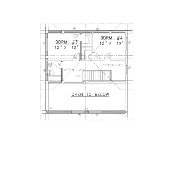 Rustic House Plan Loft - Rainbow Lake Rustic Log Home 088D-0047 - Shop House Plans and More