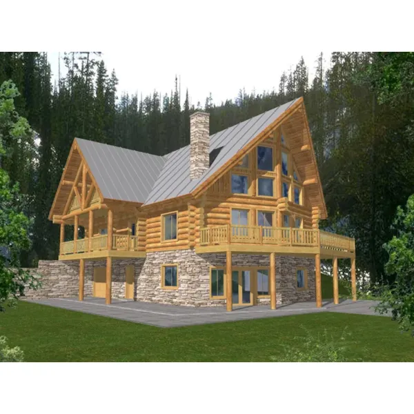 Luxury A-Frame Style Two-Story With Log Cabin Charm