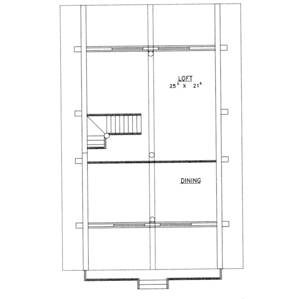 Vacation House Plan Second Floor - Hiawatha Vacation Log Home 088D-0059 - Search House Plans and More