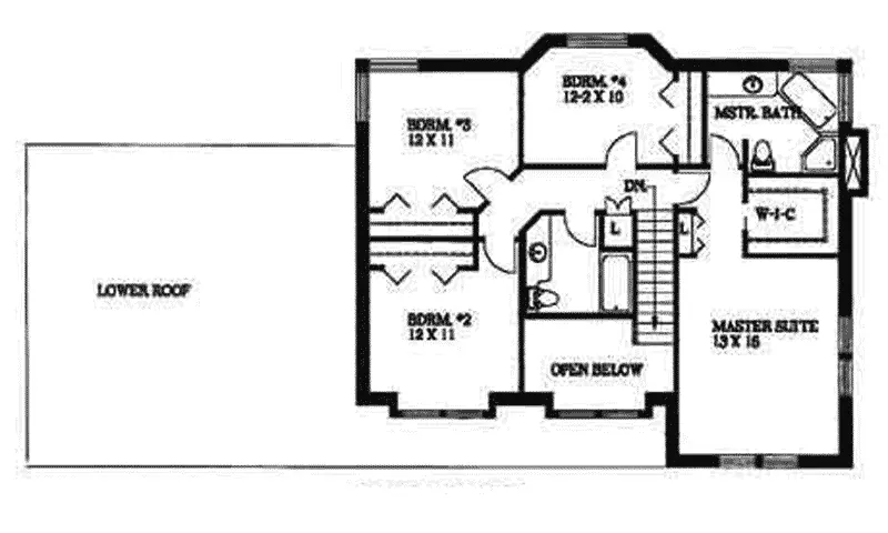 Country House Plan Second Floor - Pendleton Place Farmhouse Home 088D-0068 - Shop House Plans and More