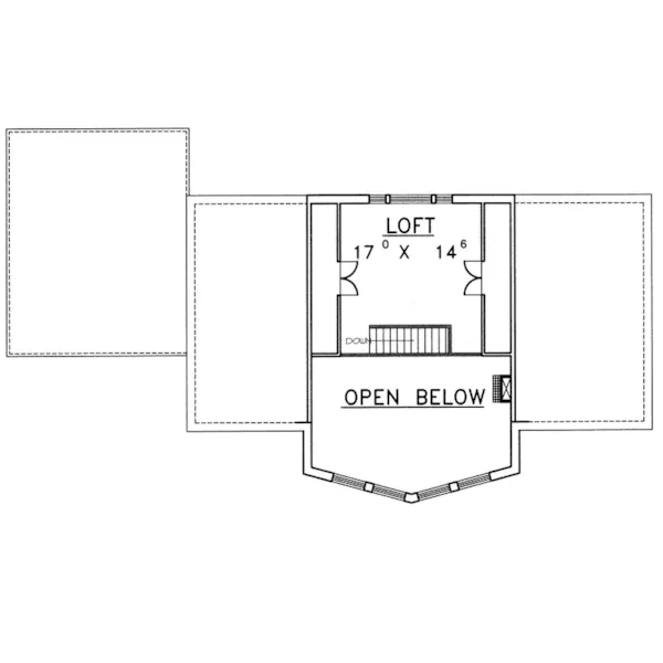 Waterfront House Plan Second Floor - Pebble Creek Lake Home 088D-0071 - Shop House Plans and More