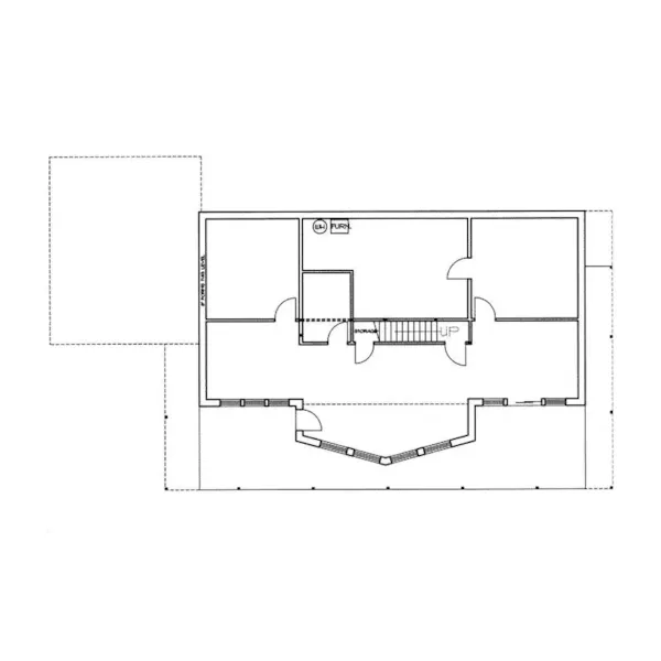 Waterfront House Plan Lower Level Floor - Pebble Creek Lake Home 088D-0071 - Shop House Plans and More