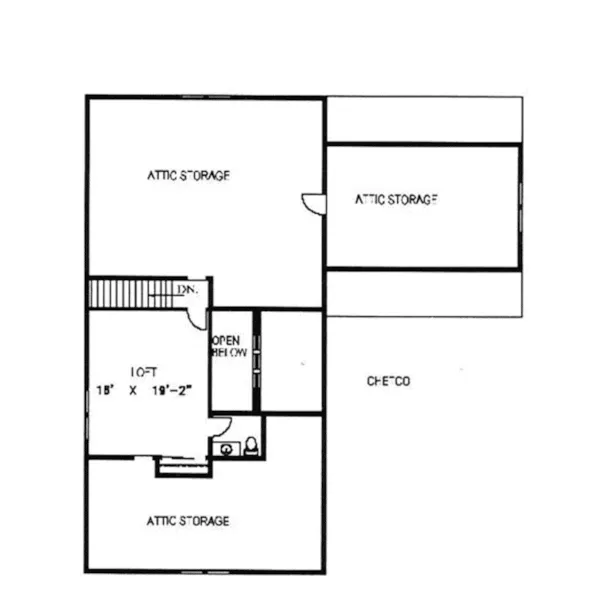 Luxury House Plan Second Floor - Fredericksburg A-Frame Home 088D-0076 - Search House Plans and More