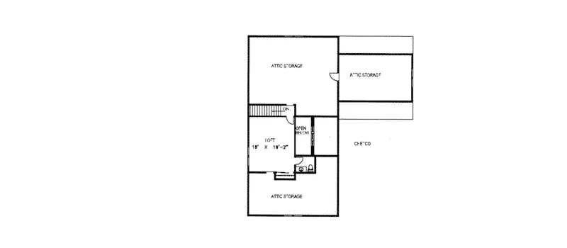 Modern House Plan Loft - Fredericksburg A-Frame Home 088D-0076 - Search House Plans and More