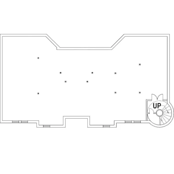 Victorian House Plan Lower Level Floor - Strasburg Luxury European Home 088D-0079 - Shop House Plans and More