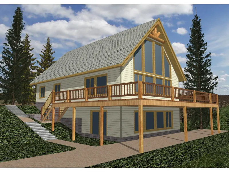 Stunning A-Frame Home Great For Sloping Lot