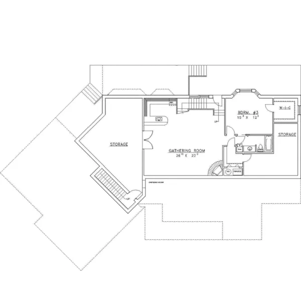 Traditional House Plan Second Floor - Anabelle Park Ranch Home 088D-0092 - Search House Plans and More