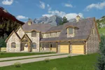 English Cottage House Plan Front of Home - Steele Valley Luxury European Home 088D-0094 - Shop House Plans and More