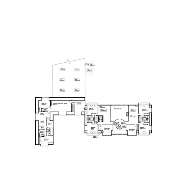 Rustic House Plan Second Floor - Houstonia Rustic Luxury Home 088D-0103 - Search House Plans and More