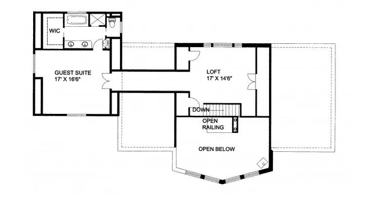 Contemporary House Plan Loft - Magnolia Point A-Frame Home 088D-0106 - Shop House Plans and More