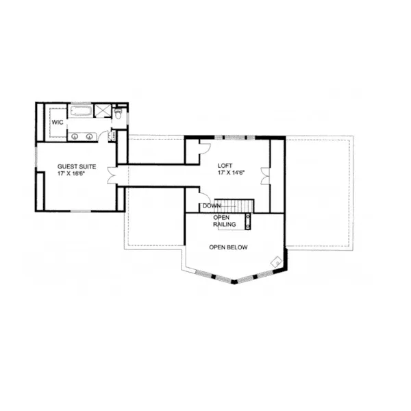 Contemporary House Plan Loft - Magnolia Point A-Frame Home 088D-0106 - Shop House Plans and More