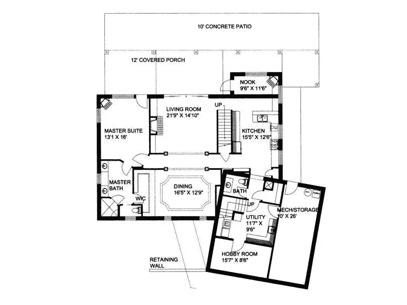 Neoclassical House Plan First Floor - Bellamy Luxury Home 088D-0108 - Search House Plans and More