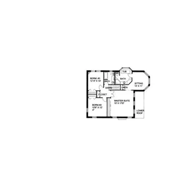 Country House Plan Second Floor - Papillion Victorian Home 088D-0112 - Shop House Plans and More