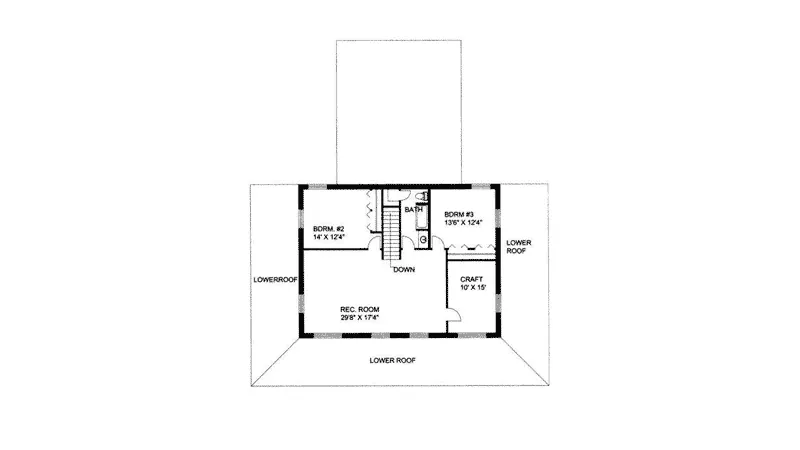 Country House Plan Second Floor - Milton Creek Country Home 088D-0115 - Shop House Plans and More